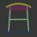 Black Wooden Leisure Chairs with Slat Back and Cross Legs in Modern Simple Design
