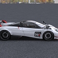 Pagani HuayraBC Racing Super sports car 3d model