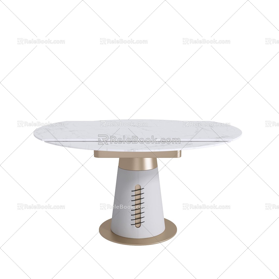 Minismal wind dining table 3d model