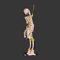 Modern Robot Color Robot Female Robot Female Robot 3d model