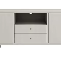 Modern Entryway Cabinet Sideboard with Drawers Open Compartment and Storage Doors