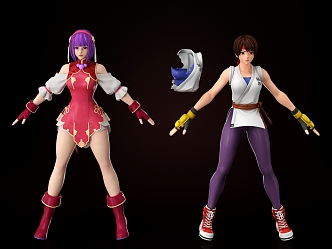 Game Figure Athena Sakazaki Yori Lily KOF 3d model