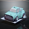 Modern Cartoon Car Cartoon Racing Cartoon sports car 3d model