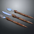 Three Piece Exquisite Garden Decor Set With Brown Woven Handles And Fine Details