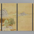 new chinese style scenery artistic conception 3d model