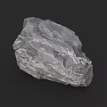 Natural Gray Rock With Rough Surface And Detailed Texture In Outdoor Setting