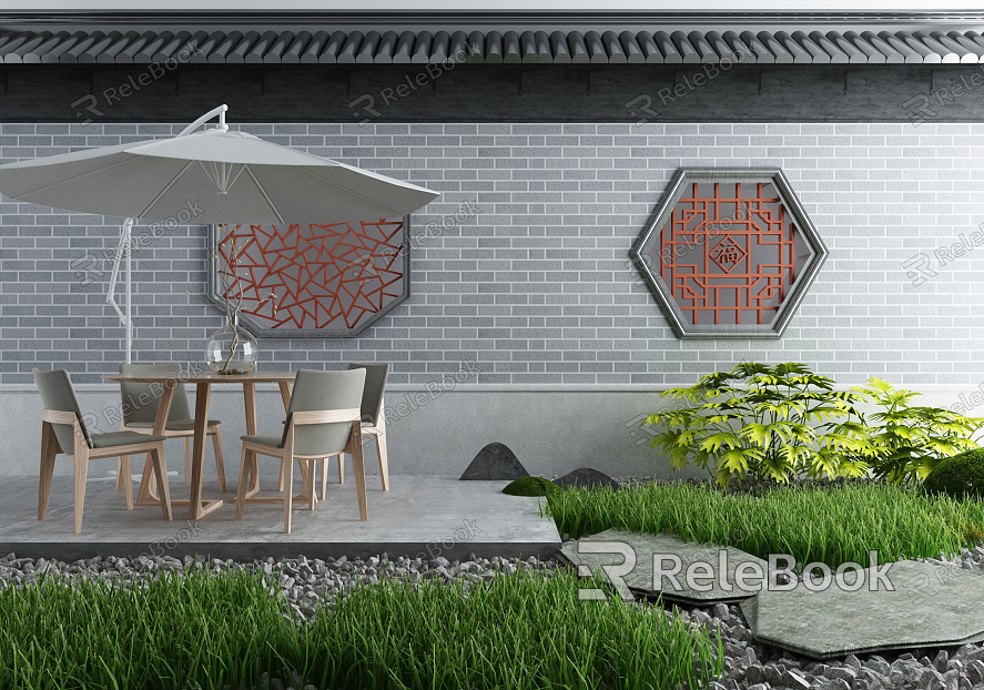 New Chinese Style Outdoor Tables and Chairs model