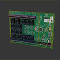integrated circuit board circuit board integrated circuit integrated circuit integrated block electronic board electronic component electronic part chip 3d model