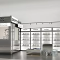 Modern Beauty Hair Salon Interior With Product Display Shelves And Organized Setup