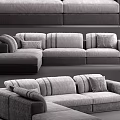 Modern Multiplayer Sofa 3d model