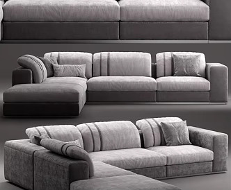 Modern Multiplayer Sofa 3d model