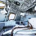 Military Weapon Turret With Metal Structure Hatch Observation Windows And Wear Marks