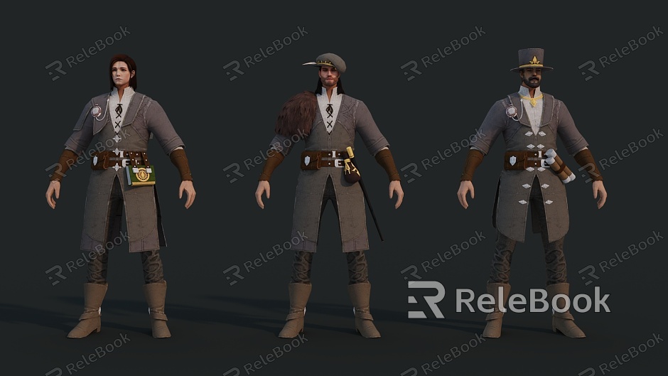 Medieval Civilian Young Gentleman Mercenary Ranger Warrior Boy Handsome Artist model