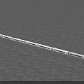 Modern High Speed Train Model With Sleek White Exterior And Streamlined Design