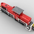 LEGO toy building blocks train locomotive 3d model