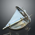 Modern Silver Metal Furniture Part With Structural Design And Smooth Finish
