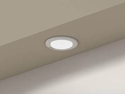 Downlight Spotlight Installed On Ceiling Modern Sleek Design For Home Interior Illumination 3d model
