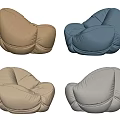 Puffy Bean Bag Chairs in Various Colors for Cozy Living Room Seating