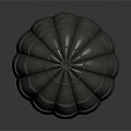 Gray Parachute Structure With Round Holes And Yellow Load Suspension Lines