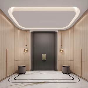 Modern foyer 3d model