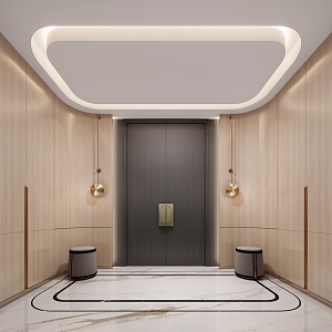 Modern foyer 3d model