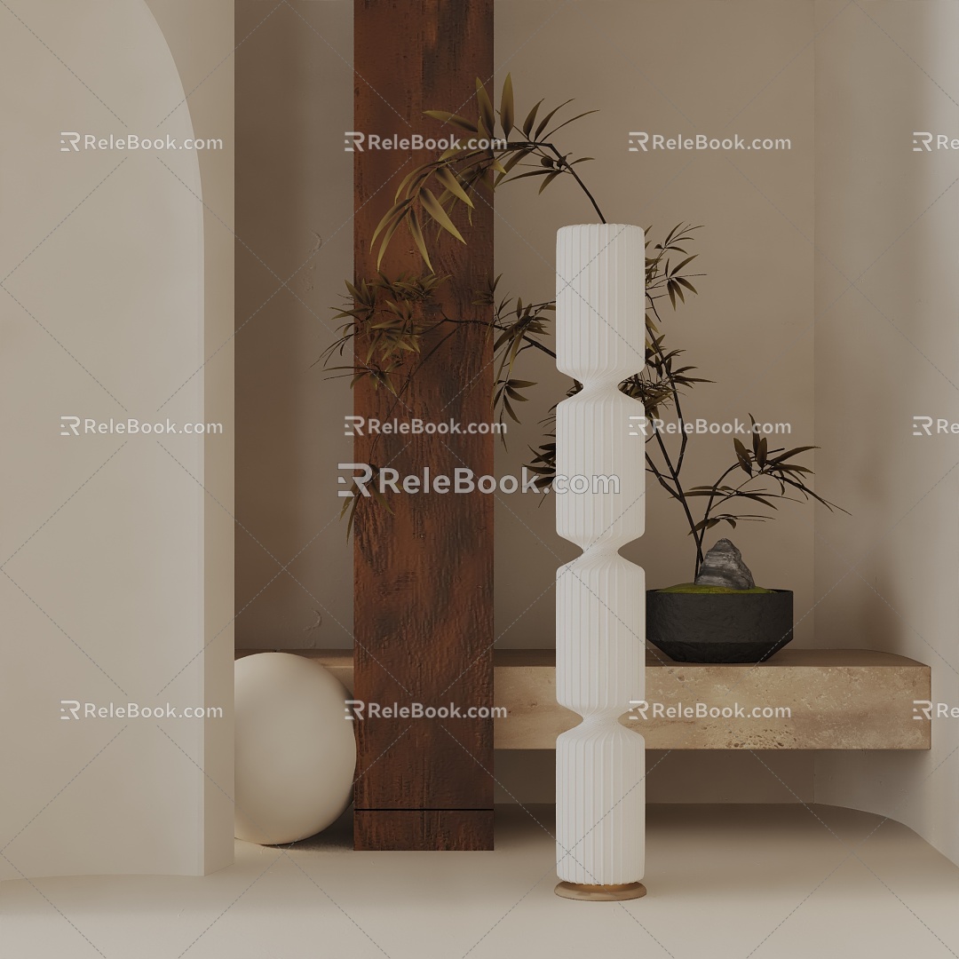 Modern floor lamp 3d model