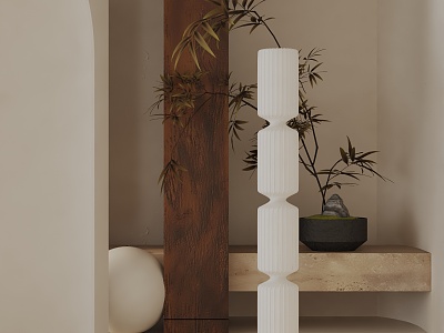 Modern floor lamp 3d model