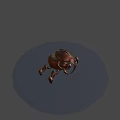 Game Movie Character Mechanical Beetle With Metallic Shell And Sharp Legs