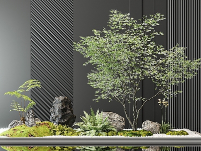 Modern Plant Scene 3d model