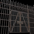 Door Iron Door Metal Door Double Door Iron Frame Door 3d model