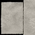 Soft Plush Square Rug With Light Gray Texture For Living Room Bedroom Decor
