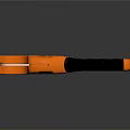 Orange Ratchet Pipe Cutter With Black Handles And Sharp Cutting Blade