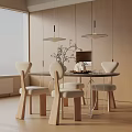 Modern table combination 3d model