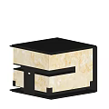 Modern Metal Table Lamp Transparent Stone Table Lamp 3d model