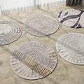 Stylish Round Rugs With Various Circular Patterns And Textured Designs For Home Decor