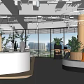 Modern Rest Area Negotiation Area 3d model