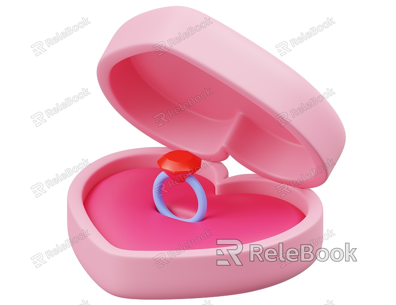 Ring Diamond Ring Cartoon Ring Cartoon Diamond Ring Animation Ring Animation Diamond Ring model