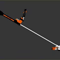 WORX String Trimmer With Black And Orange Design Long Shaft And Cutting Head