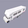 White Recreational Vehicle Car With Multiple Windows And Spacious Travel Design