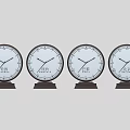 Classical Round Clocks with Roman Numerals London Athens Paris on Wooden Bases