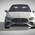 White Mercedes AMG Coupe with Black Roof and Sporty Black Wheels