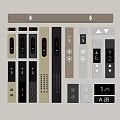 Switch Elevator Switch Elevator Button Elevator Button Floor Display 3d model