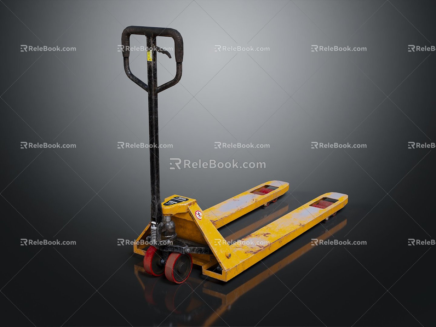 Modern Forklift Pallet Truck 3d model