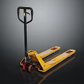 Industrial Equipment Yellow Manual Hydraulic Pallet Jack with Handle Forks and Wheels