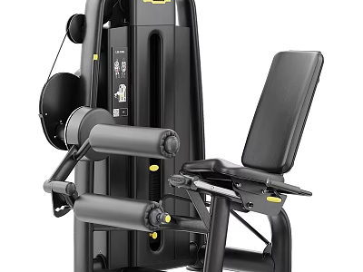 Professional Gym Strength Training Machine With Adjustable Seat And Black Design 3d model