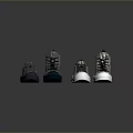 Trendy High Top Sneakers with Various Colors Designs Patterned Uppers and White Green Soles