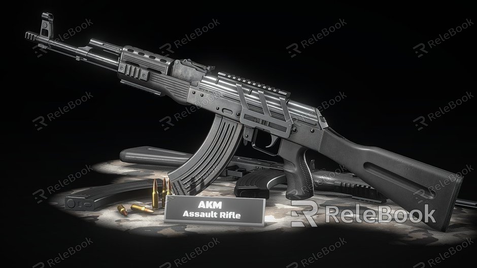 AKM Modified Assault Rifle model