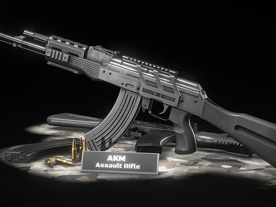 AKM Modified Assault Rifle model