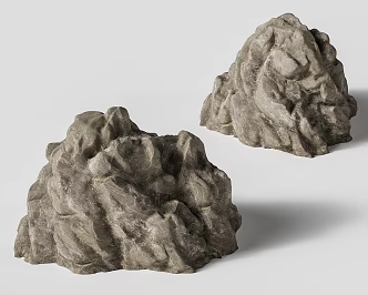 Landscape Stone Block Stone Rockery Garden Stone Rock 3d model