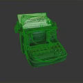 Vintage Black Typewriter With Paper Showing Typed Text On Dark Surface